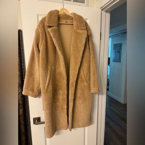 NWOT Alo Oversized Sherpa Trench in Camel XS